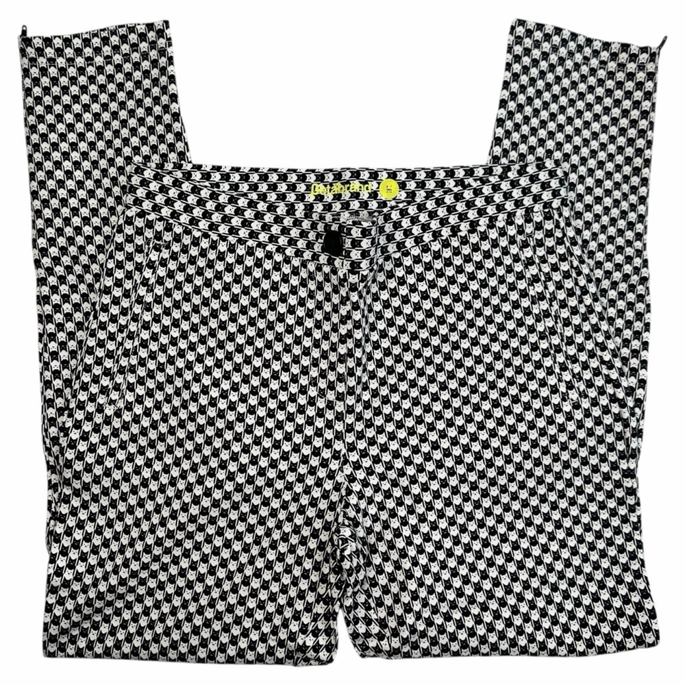 Betabrand Women’s Pencil Dress Pant Yoga Pants Skinny Leg Catstooth Medium NWT